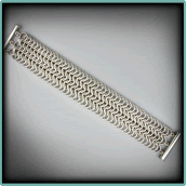 Wide Sterling Silver European Six-In-One Cuff.