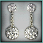 Sterling Silver Boadacia Earrings.