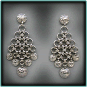 Sterling Silver Semisphericals Earrings.